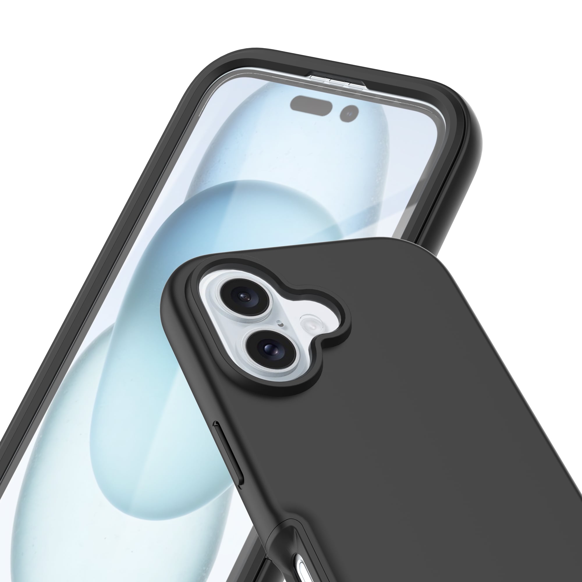 iPhone 16 Mobilskal Full Protection, Svart