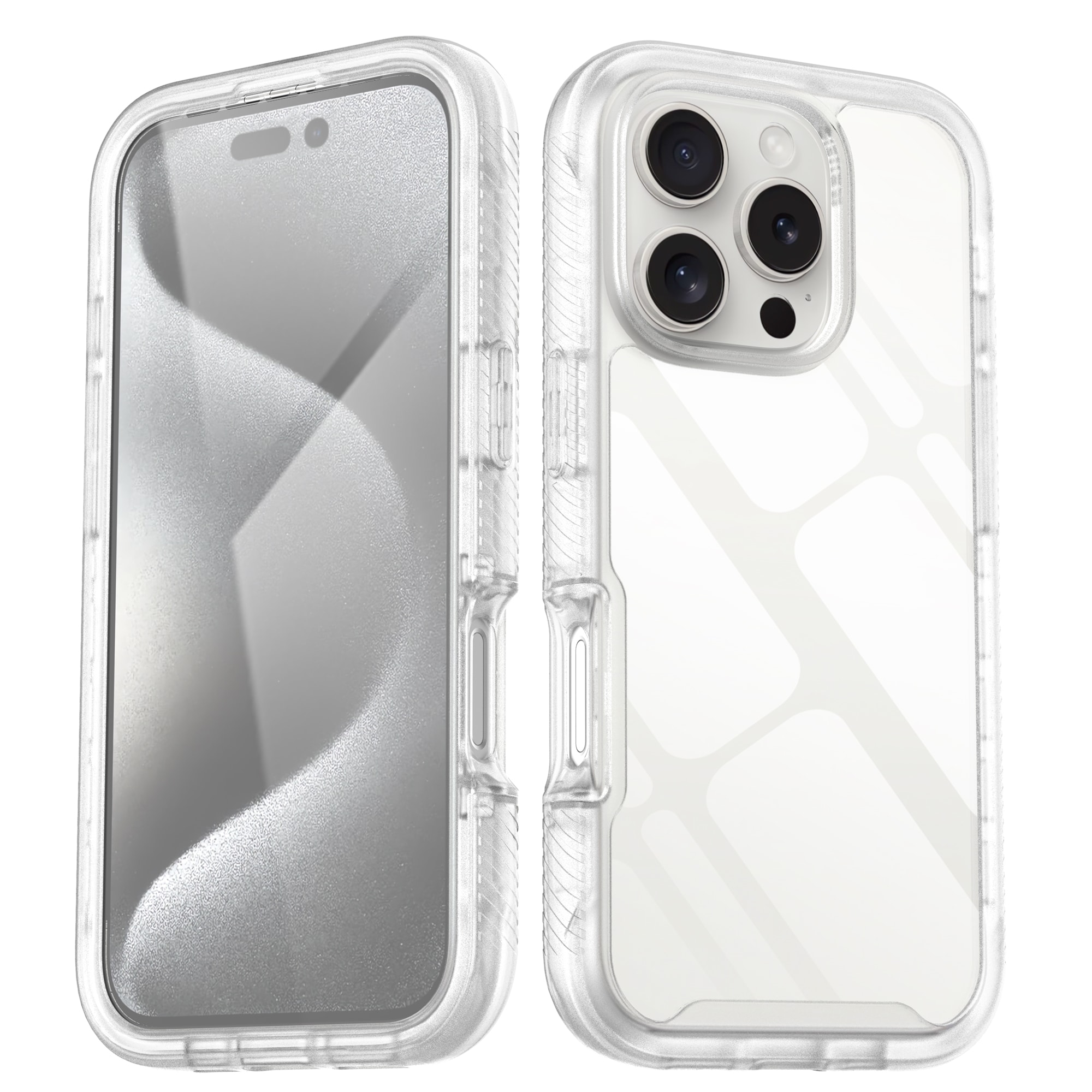 iPhone 16 Pro Max Mobilskal Full Protection, Genomskinlig