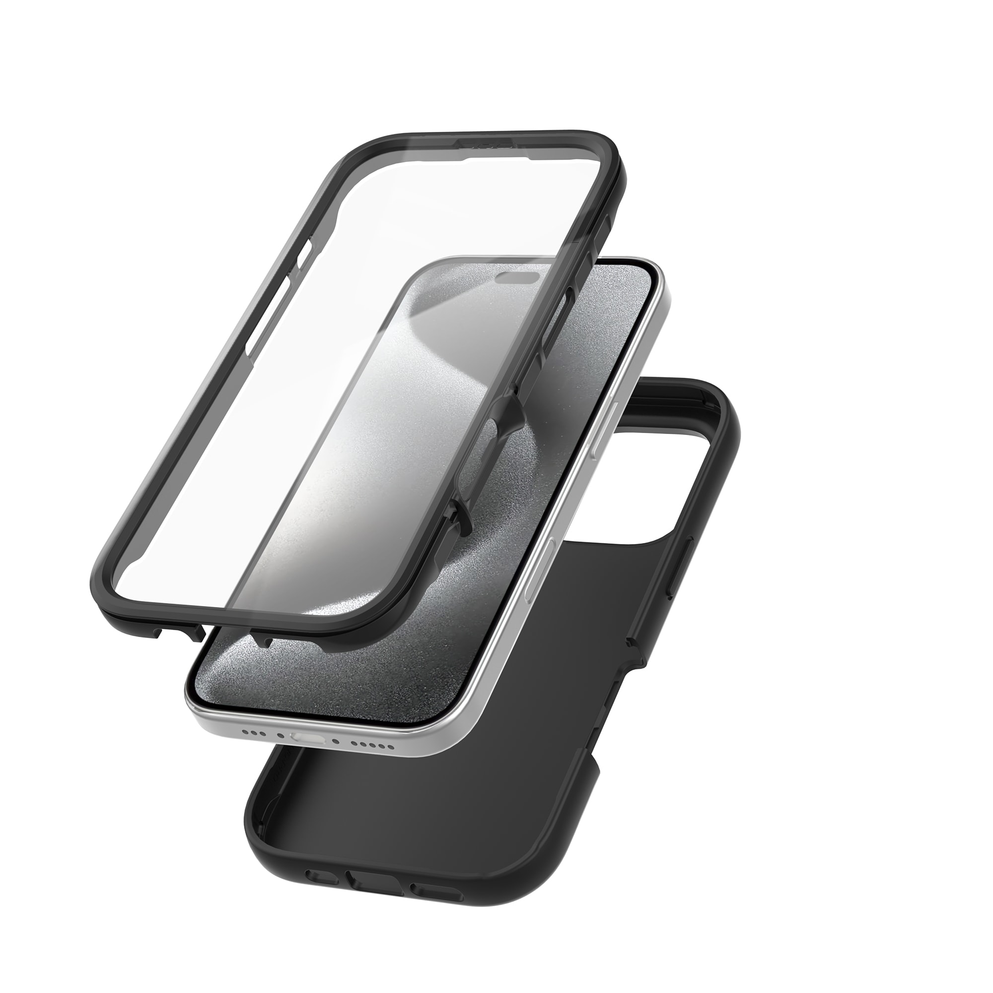 iPhone 16 Pro Max Mobilskal Full Protection, Svart