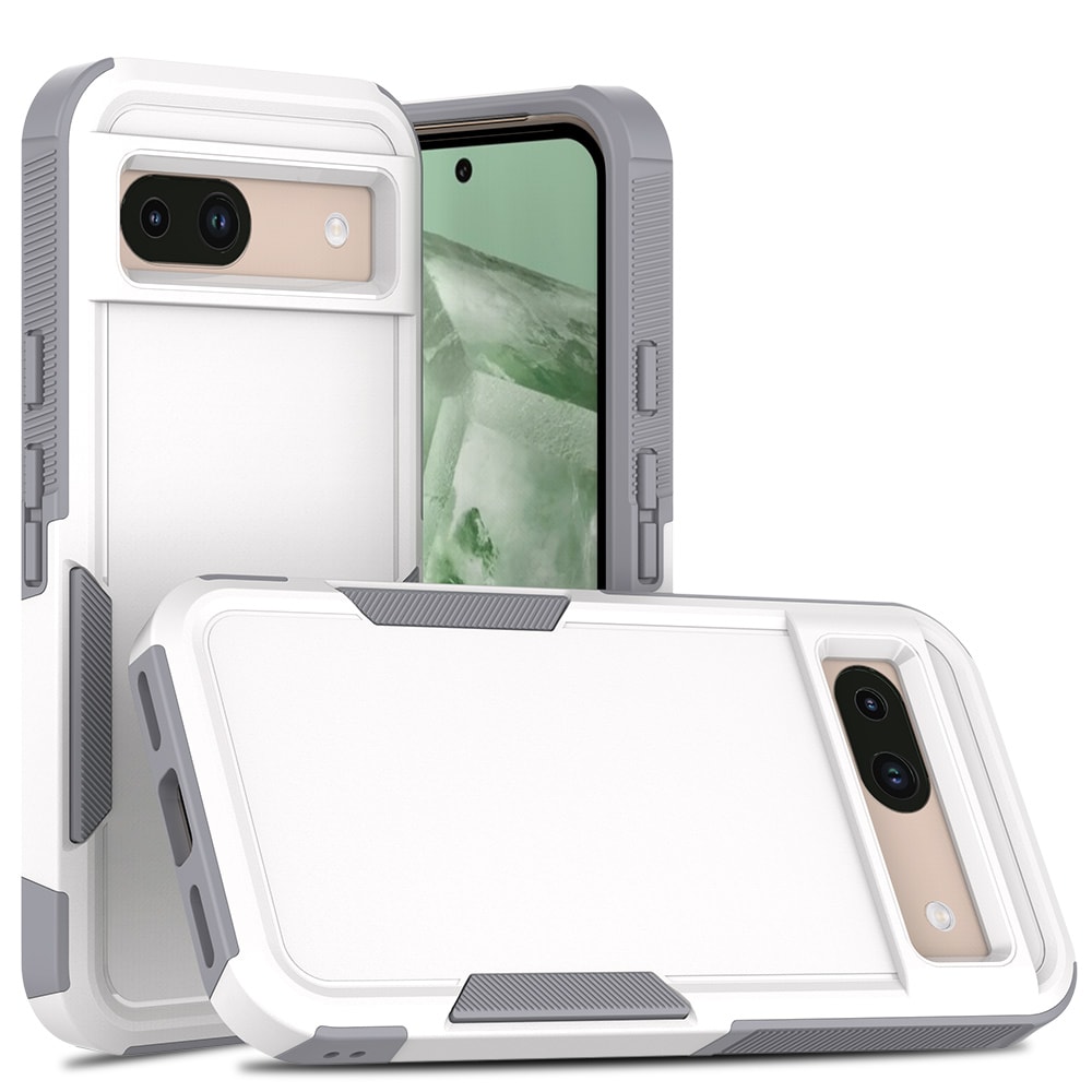 Google Pixel 8a Hybrid-skal Off-road, vit