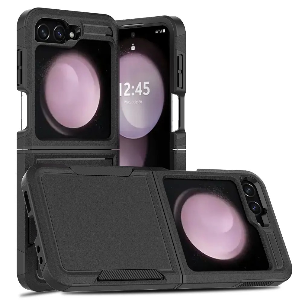 Samsung Galaxy Z Flip 7 Hybrid-skal Off-road, Svart