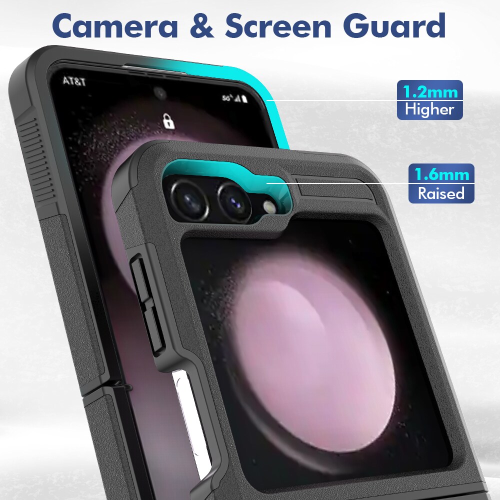 Samsung Galaxy Z Flip 7 Hybrid-skal Off-road, Svart