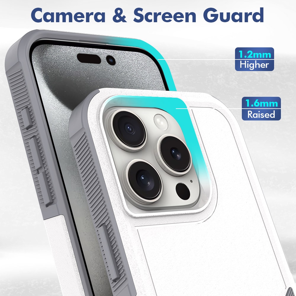 iPhone 16 Pro Max Hybrid-skal Off-road, Vit