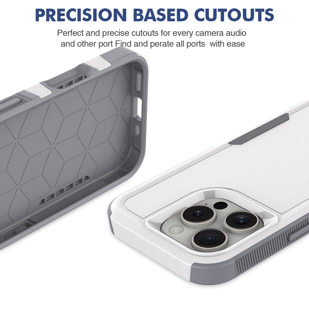 iPhone 16 Pro Max Hybrid-skal Off-road, Vit