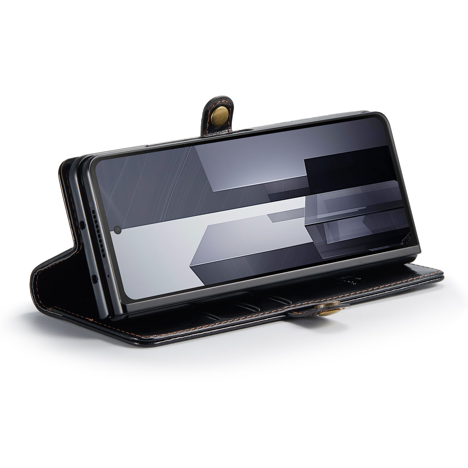 Samsung Galaxy Z Fold 6 Läderfodral Svart