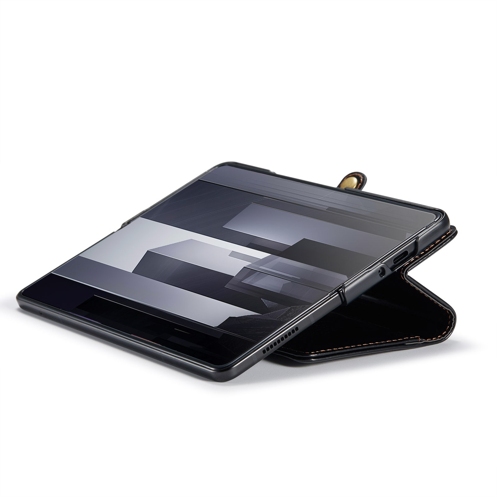Samsung Galaxy Z Fold 6 Läderfodral Svart