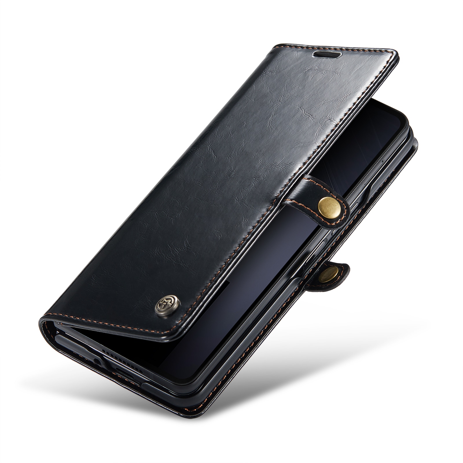 Samsung Galaxy Z Fold 6 Läderfodral Svart