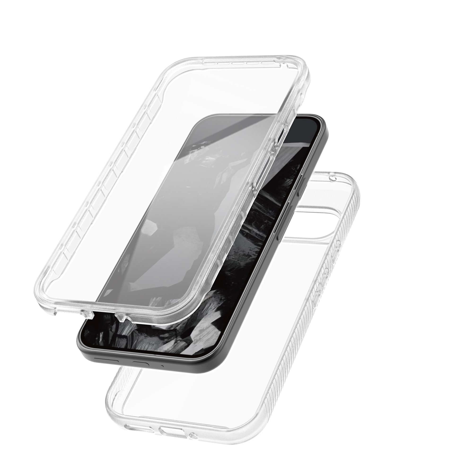 Google Pixel 9 Pro XL Mobilskal Full Protection, Genomskinlig
