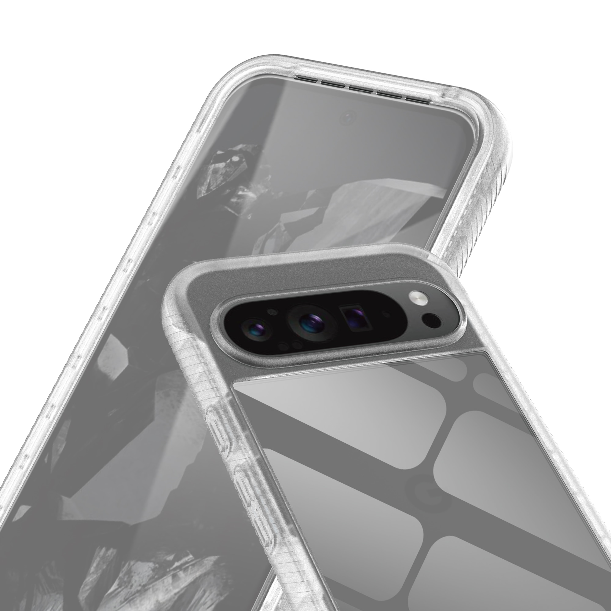 Google Pixel 9 Pro XL Mobilskal Full Protection, Genomskinlig