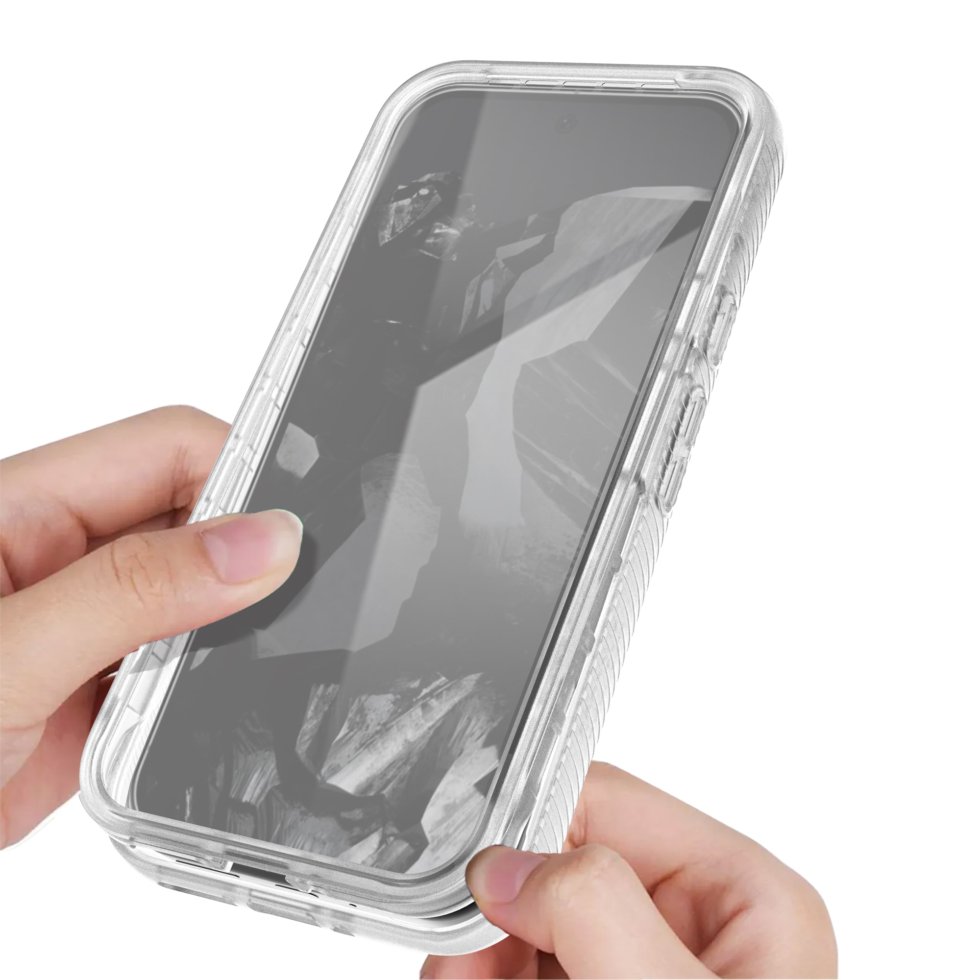 Google Pixel 9 Pro XL Mobilskal Full Protection, Genomskinlig