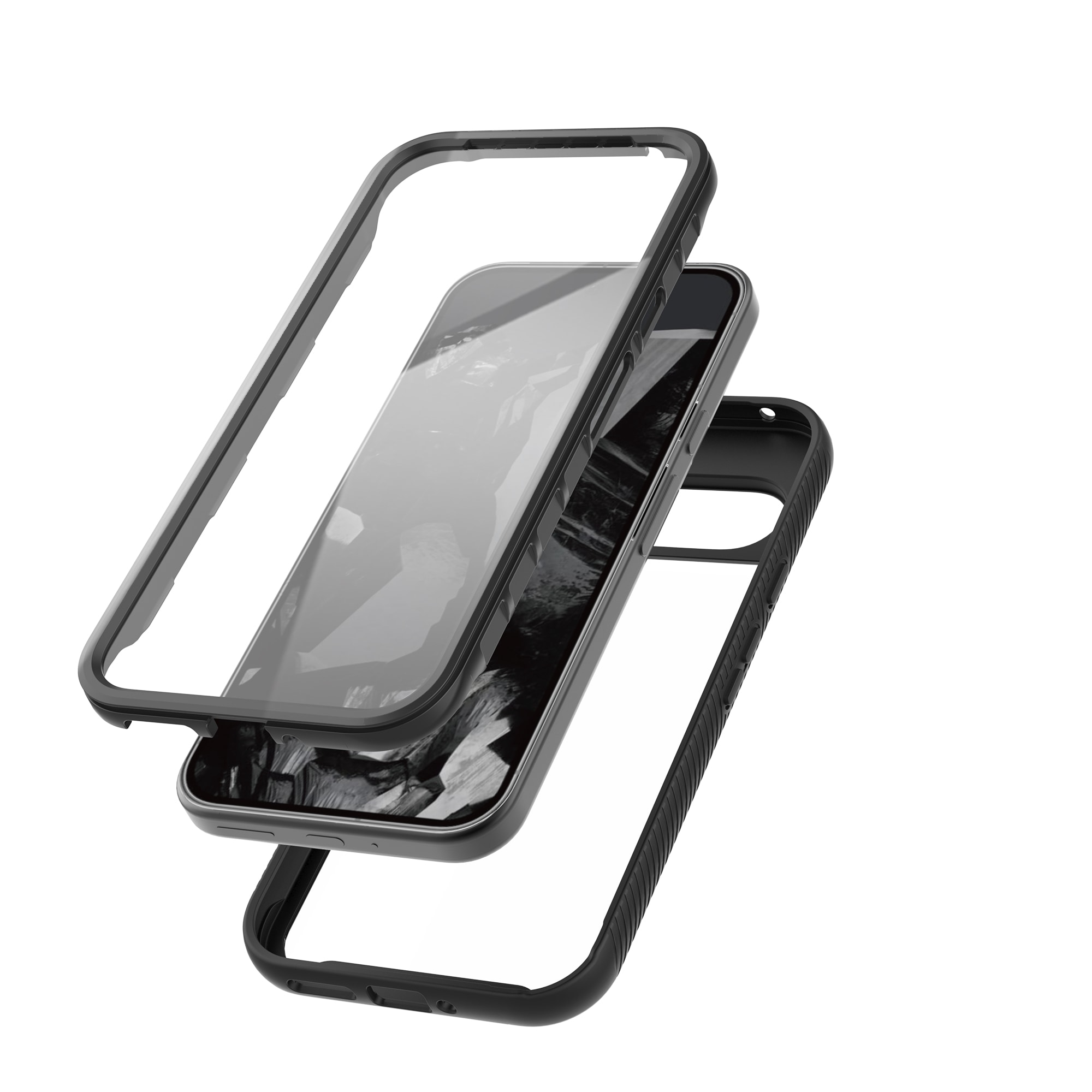 Google Pixel 9 Pro XL Mobilskal Full Protection, Svart