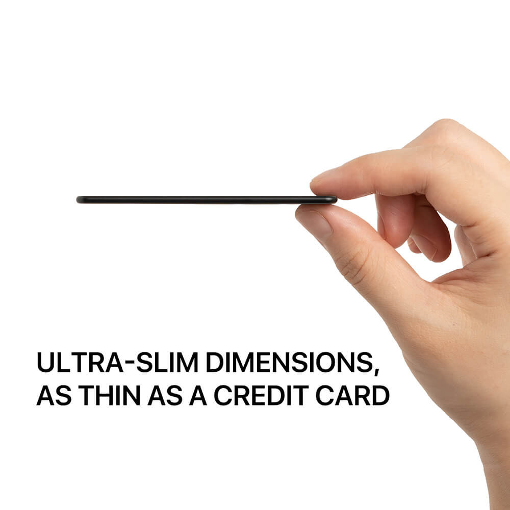 MiCard Anti-loss Uppladdningsbart kort för plånboken, svart
