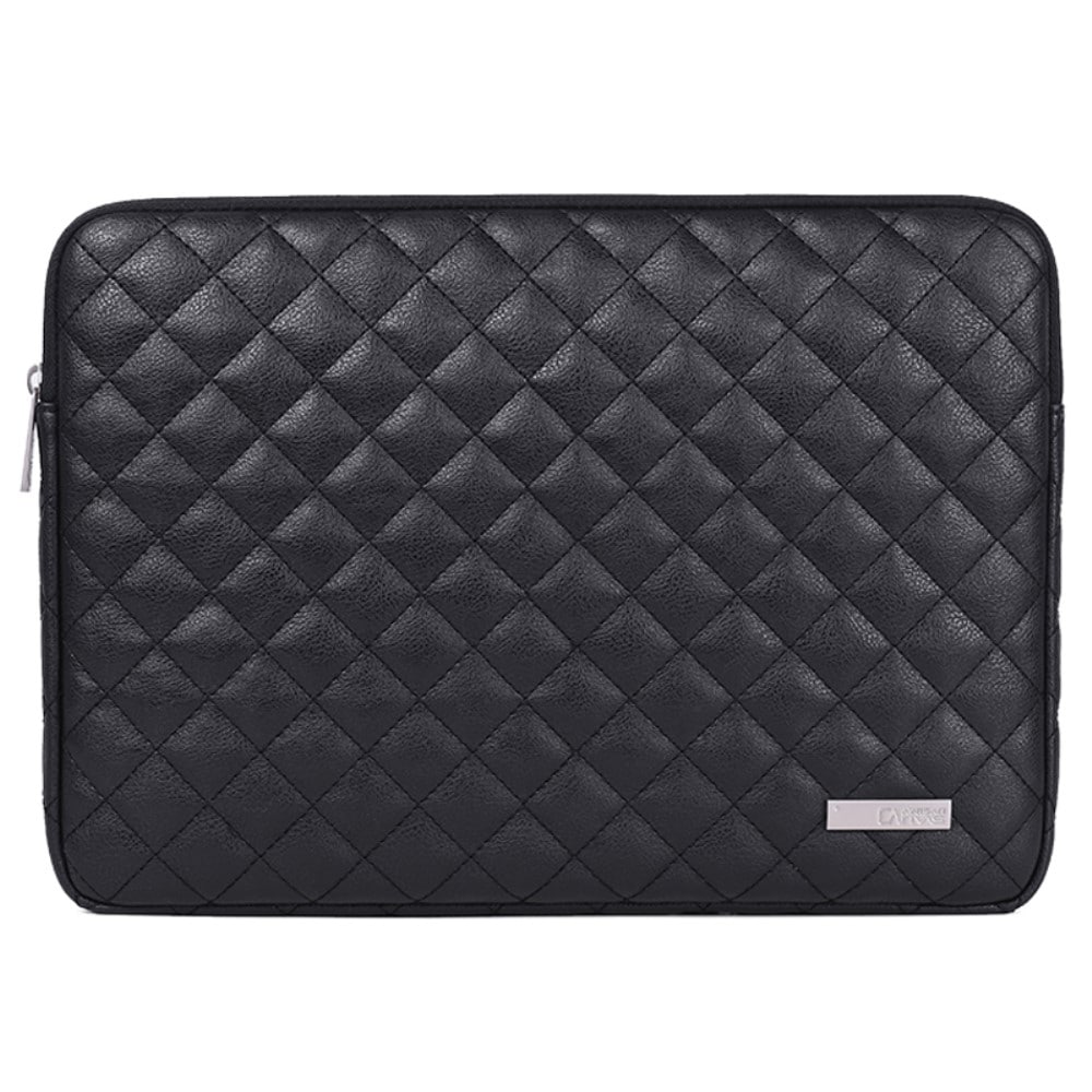 13" Quiltat laptopfodral, svart