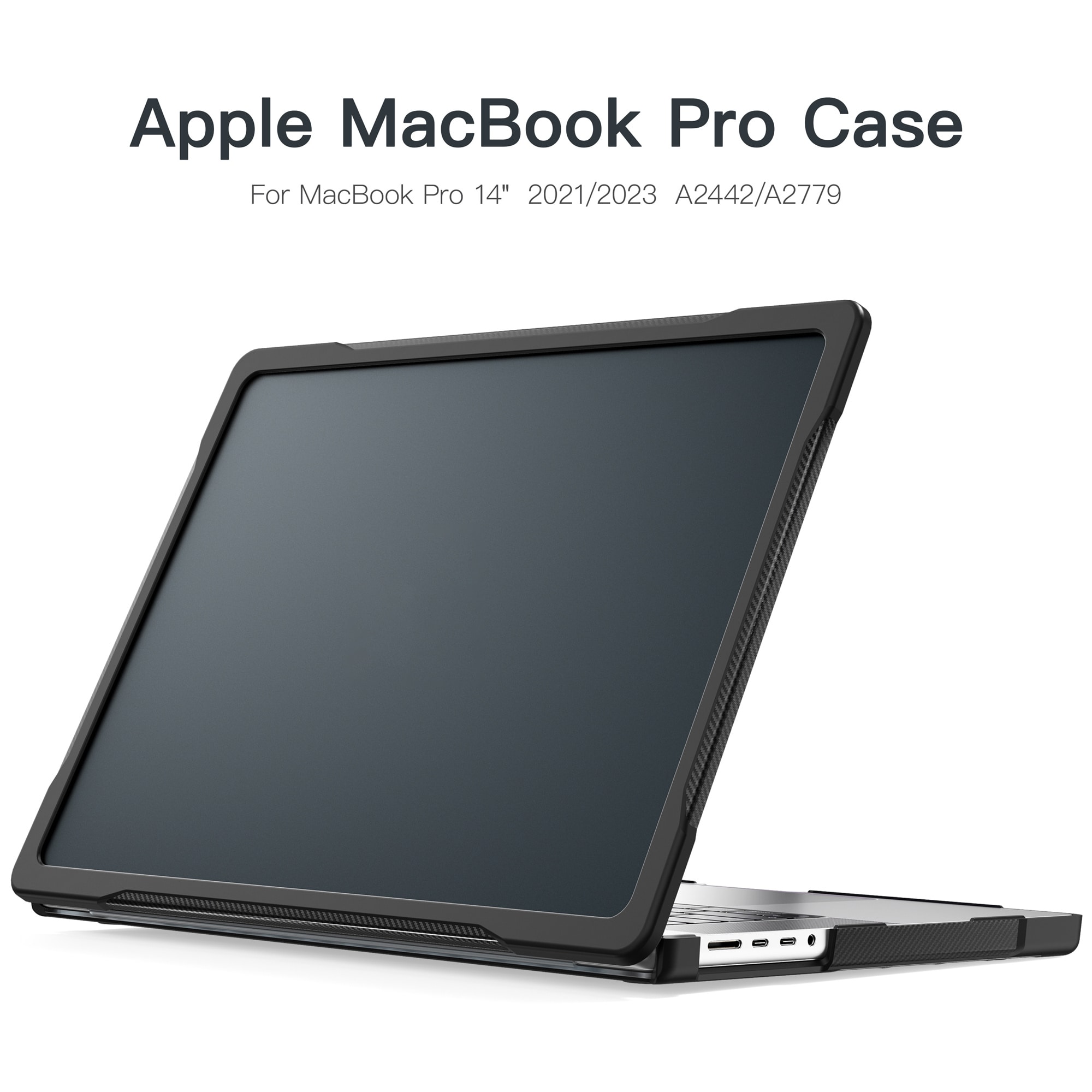 Apple MacBook Pro 14 2021 Stöttåligt Hybrid-skal Svart