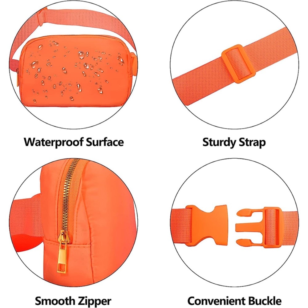 Väska Crossbody i nylon, orange