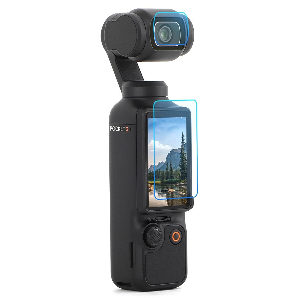 DJI Osmo Pocket 3 Skärmskydd & Linsskydd i Härdat Glas