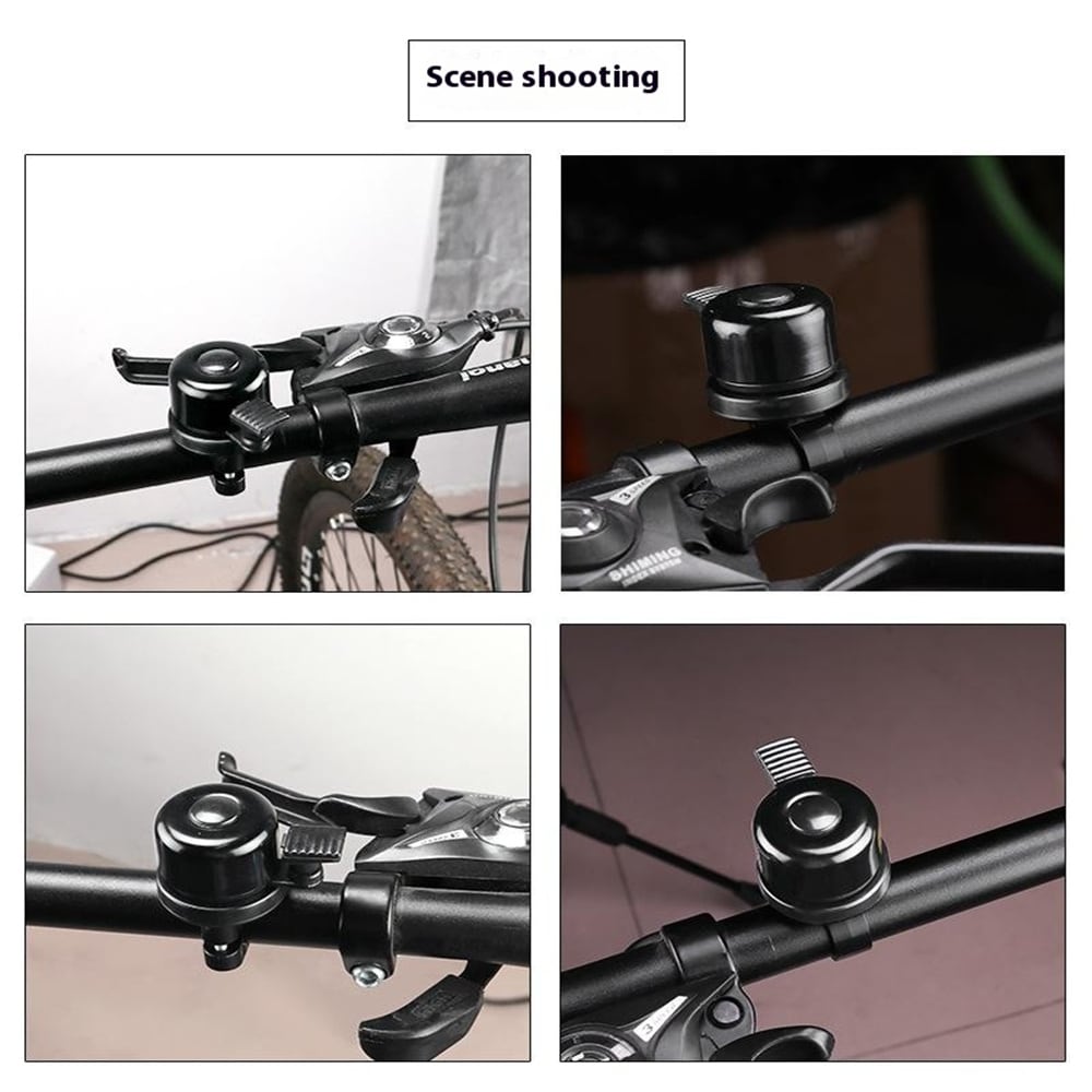 Apple AirTag-hållare ringklocka till cykel, svart