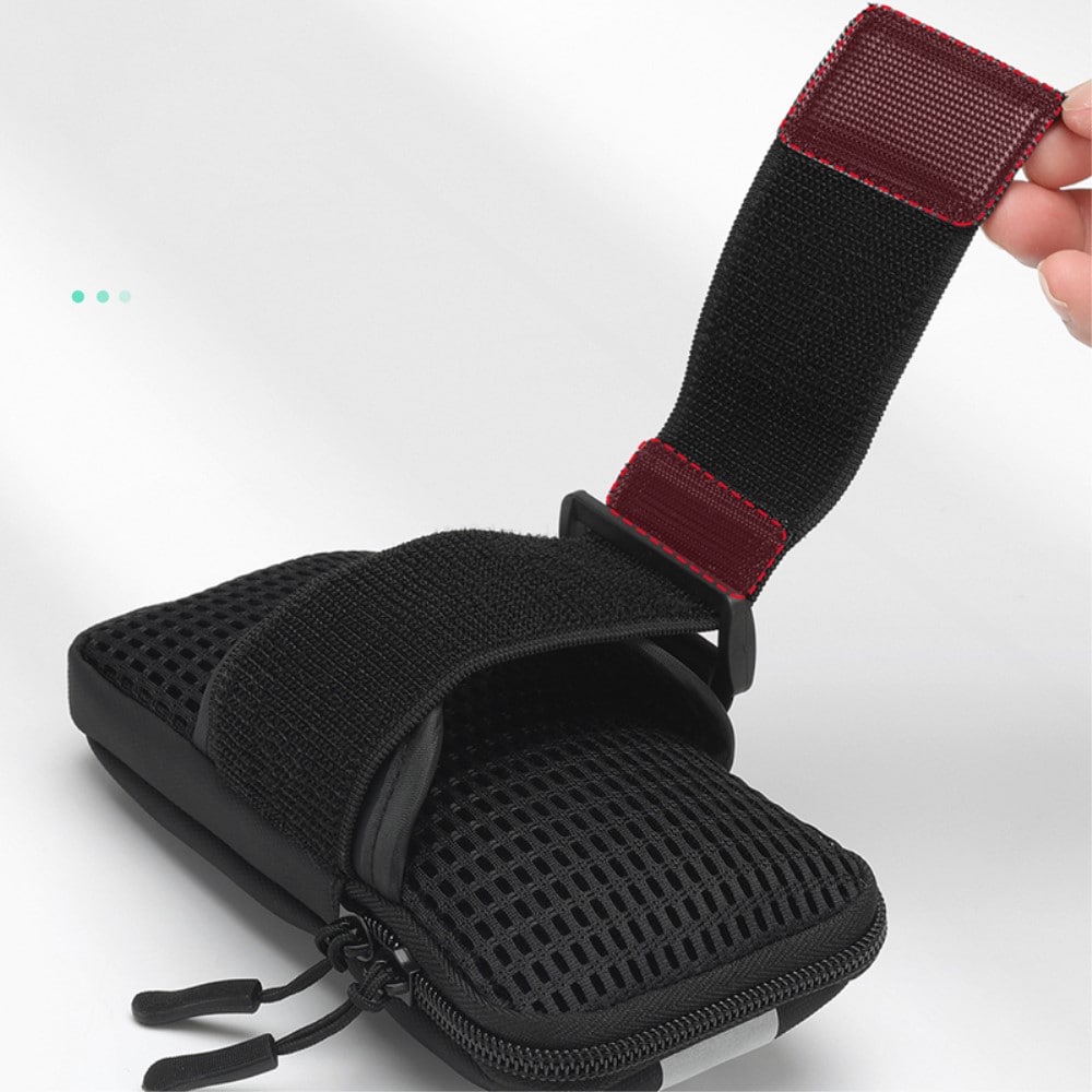Vattentåligt sportarmband med reflex, Svart