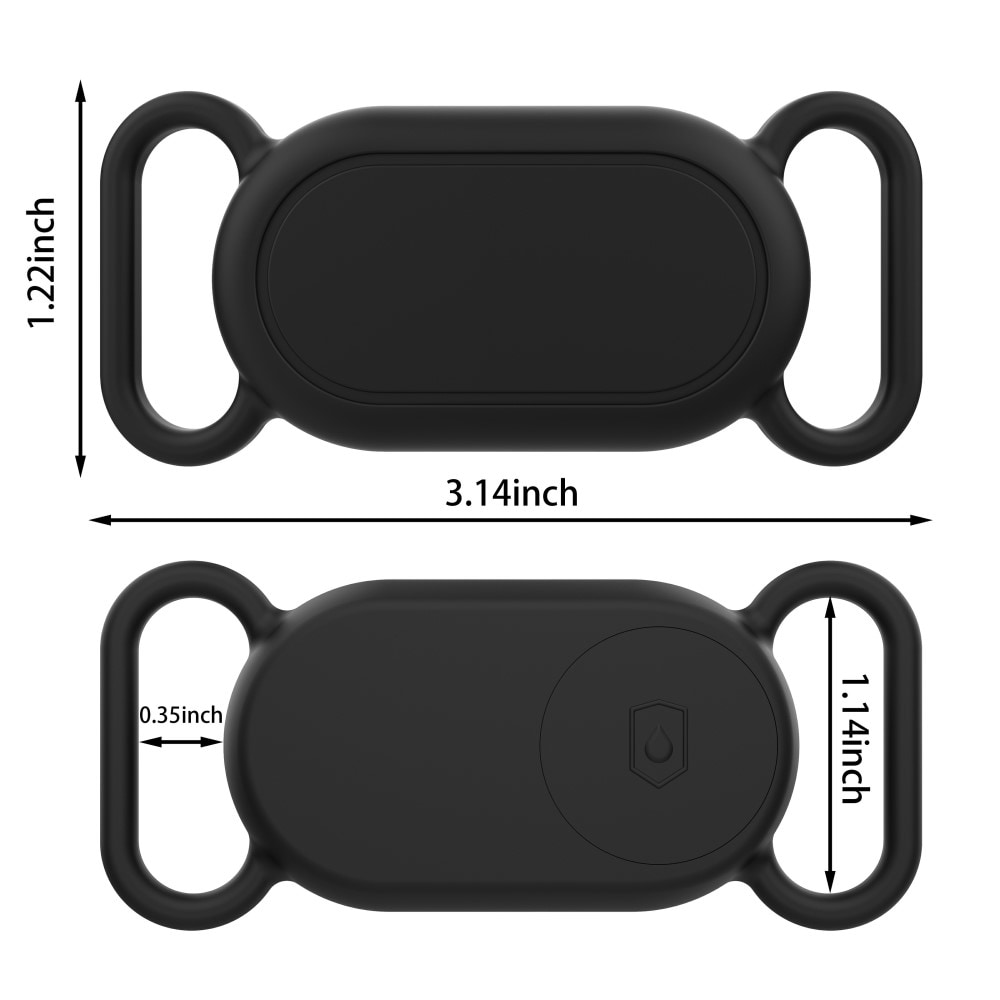 Samsung Galaxy SmartTag 2 Silikonskal till hundhalsband, svart