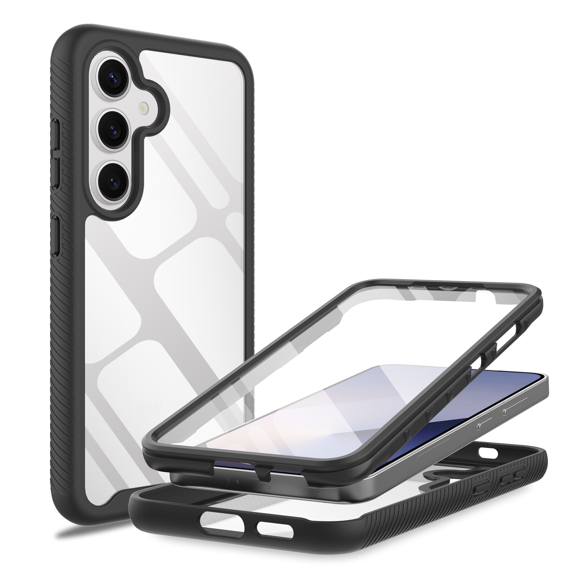 Samsung Galaxy S25 Mobilskal Full Protection, Svart