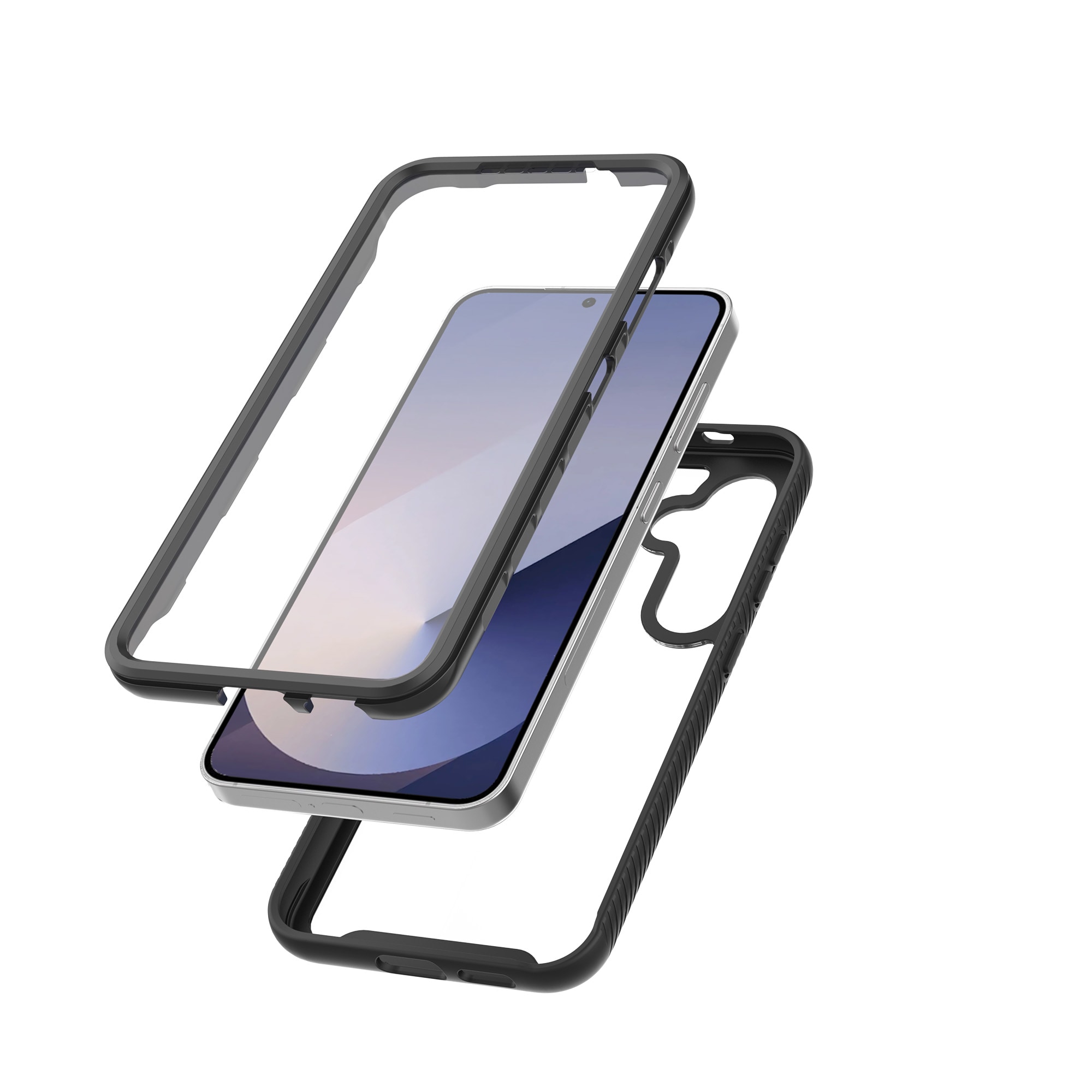 Samsung Galaxy S25 Mobilskal Full Protection, Svart