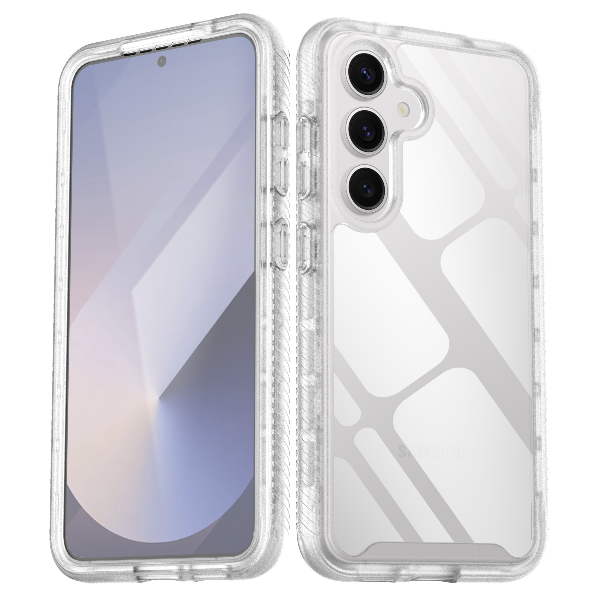 Samsung Galaxy S25 Mobilskal Full Protection, Genomskinlig