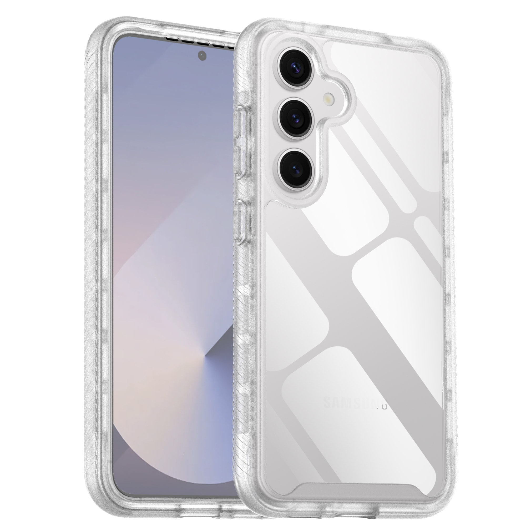 Samsung Galaxy S25 Mobilskal Full Protection, Genomskinlig
