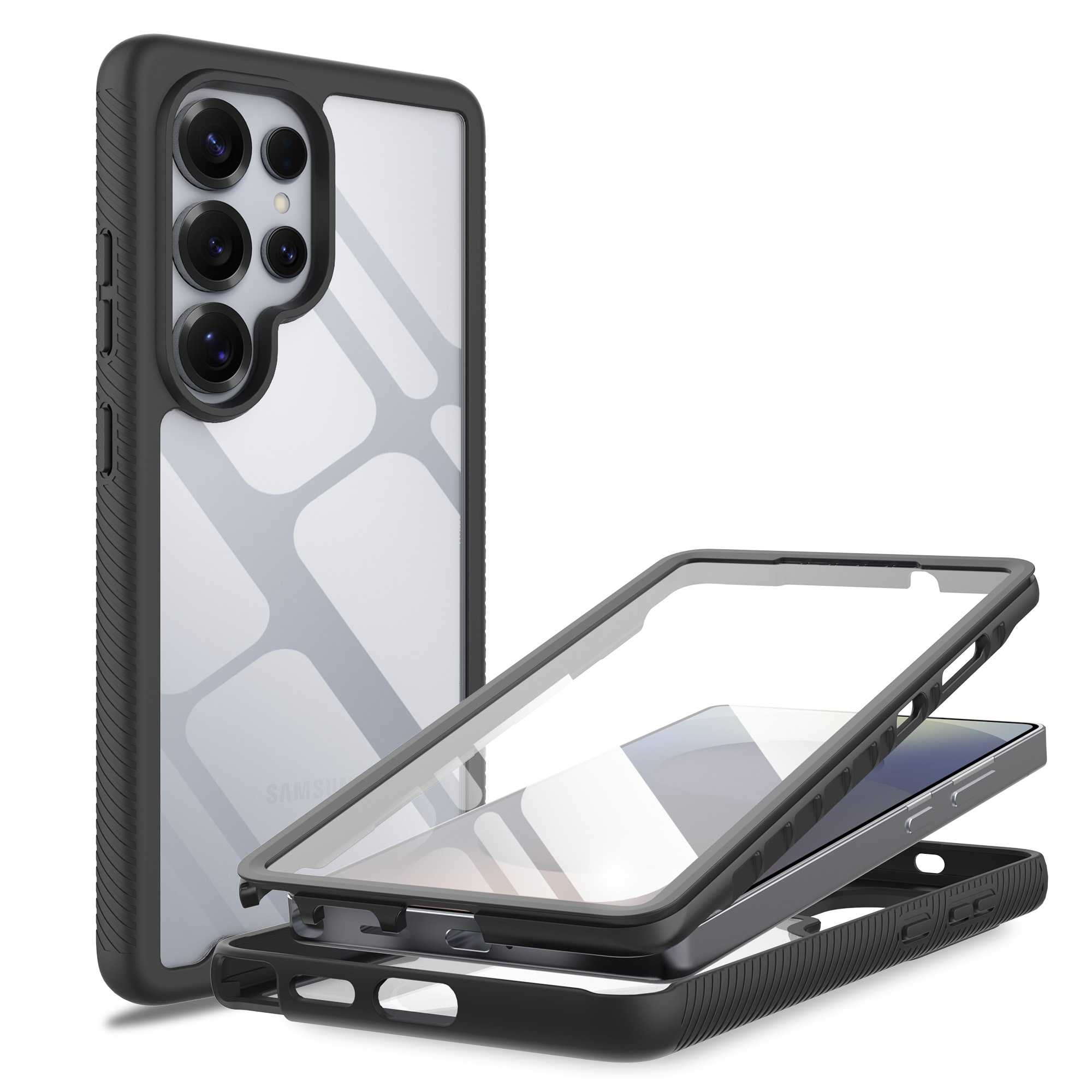 Samsung Galaxy S25 Ultra Mobilskal Full Protection, Svart