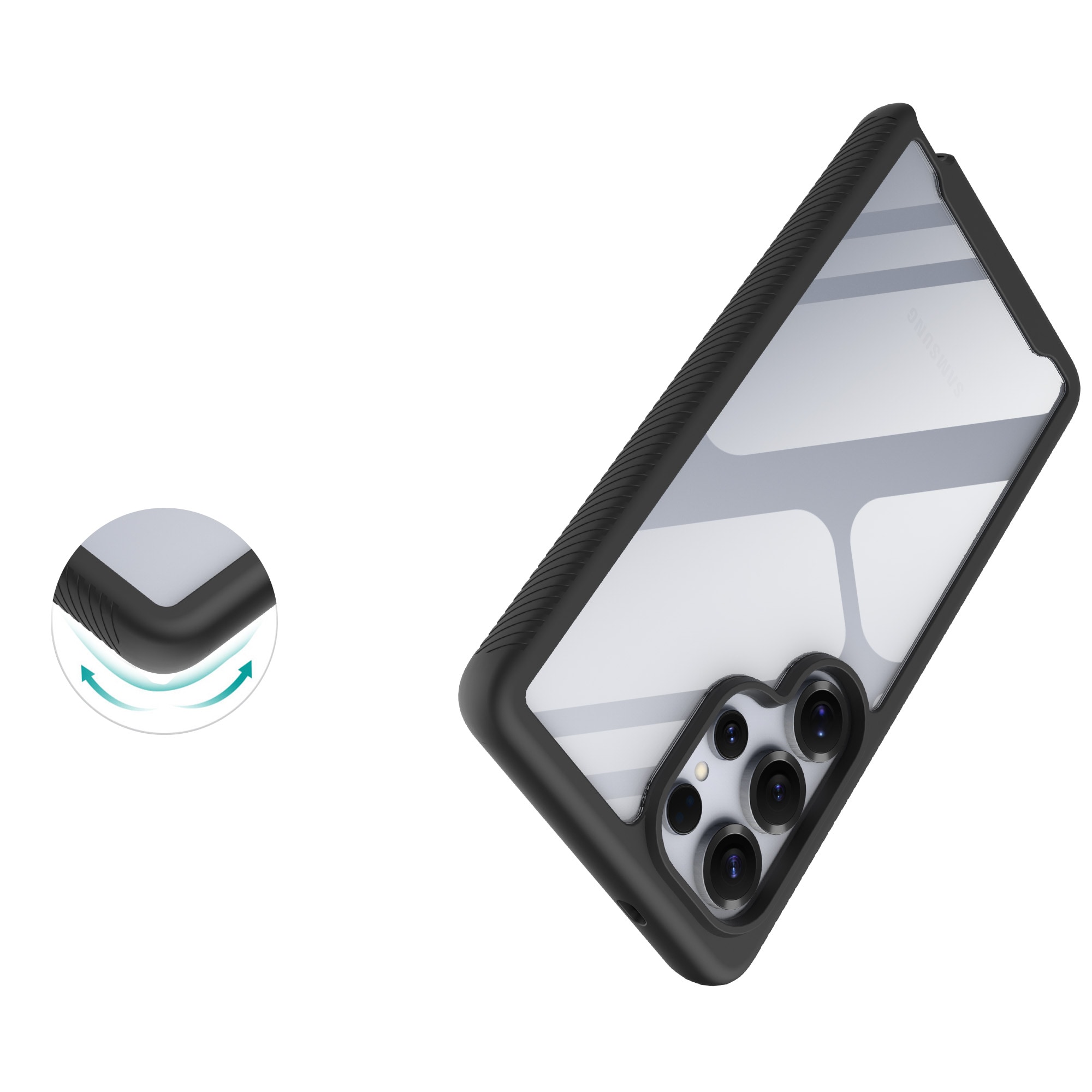 Samsung Galaxy S25 Ultra Mobilskal Full Protection, Svart