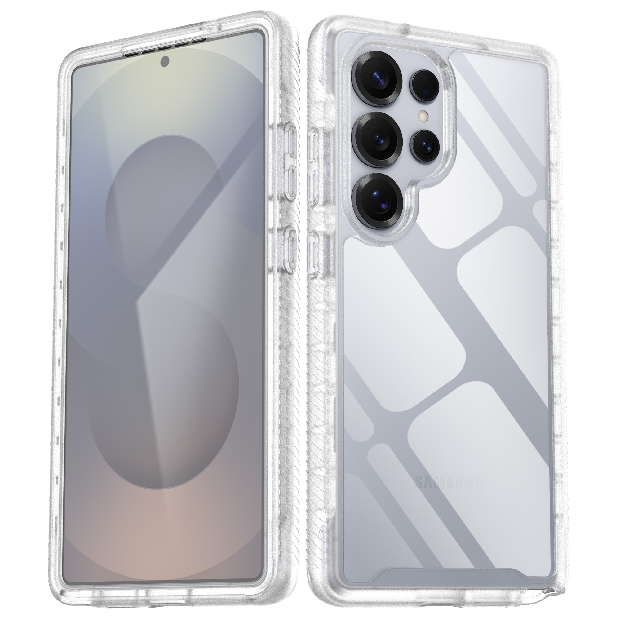 Samsung Galaxy S25 Ultra Mobilskal Full Protection, Genomskinlig