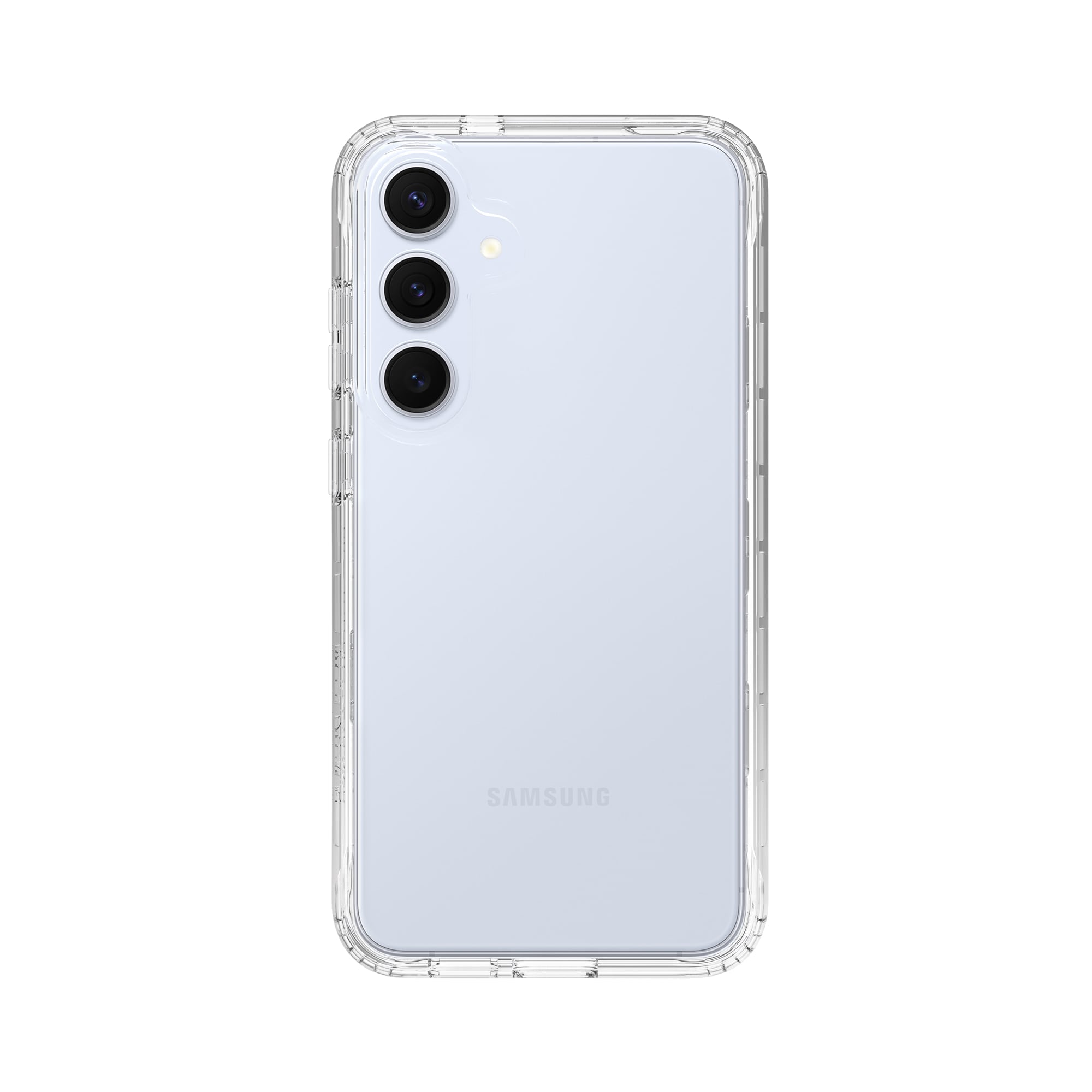 Samsung Galaxy S25 Plus Stöttåligt mobilskal med skyddsram, Genomskinlig