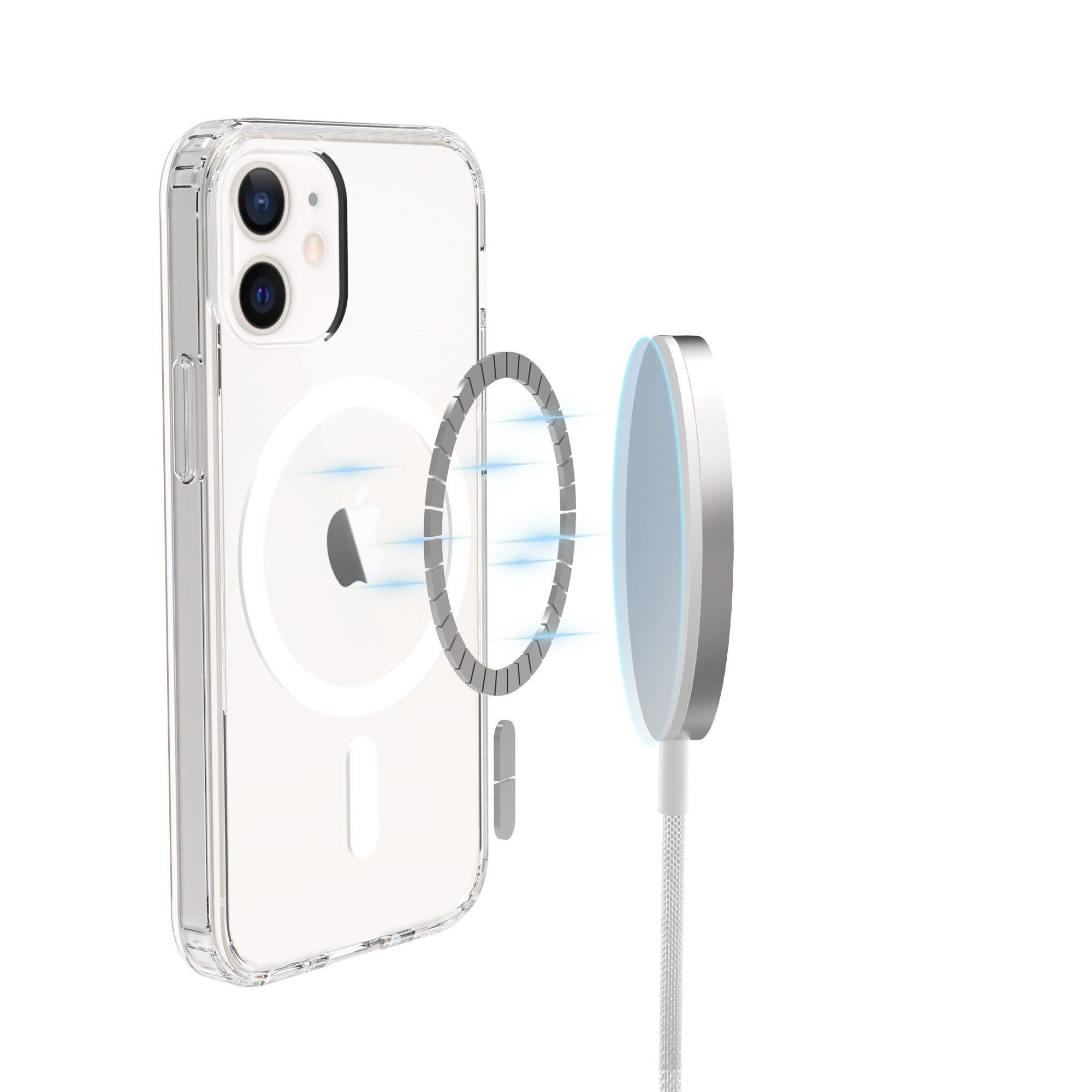 iPhone 12 Mini MagSafe Hybrid-skal, Genomskinlig