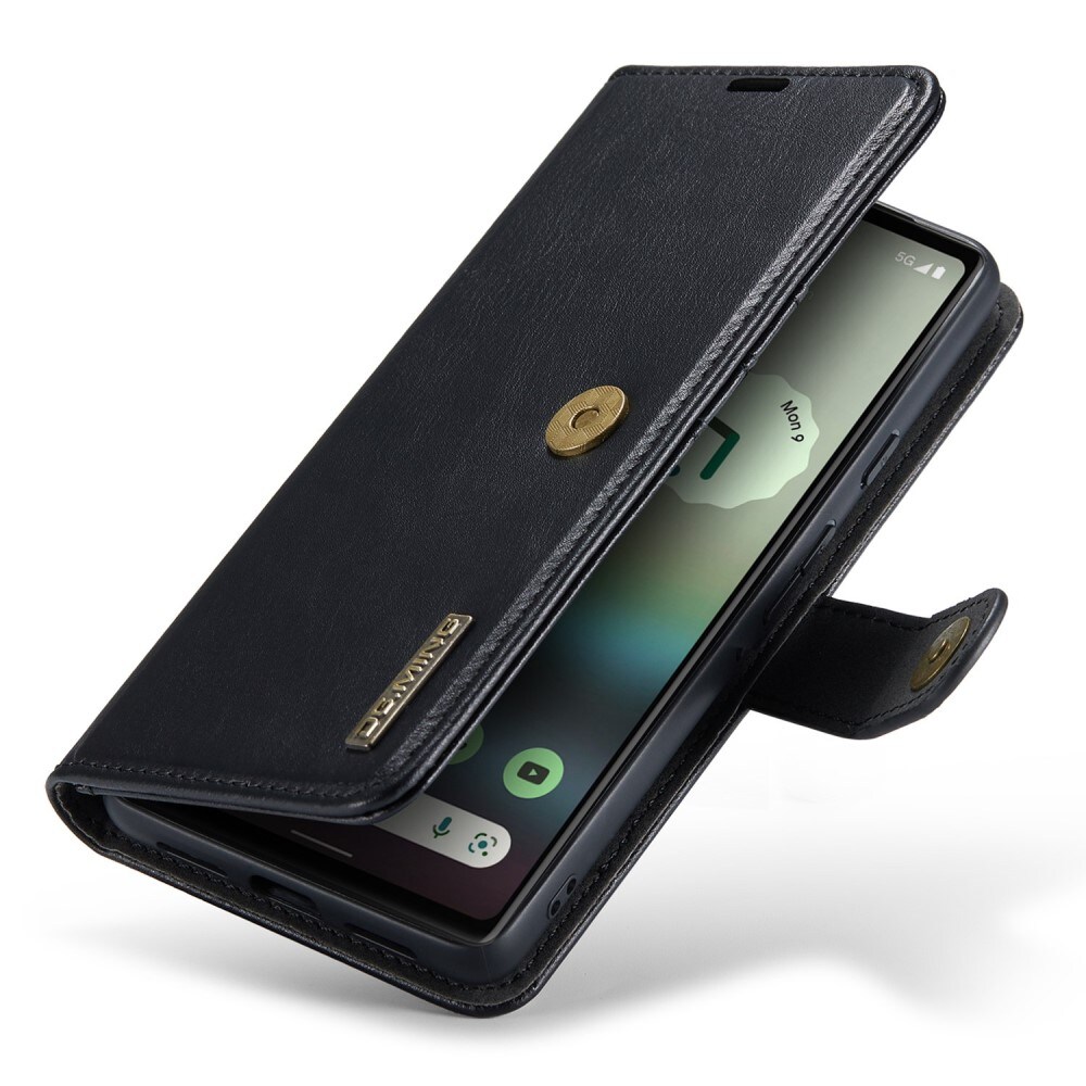 Google Pixel 6a Plånboksfodral med avtagbart skal, Black