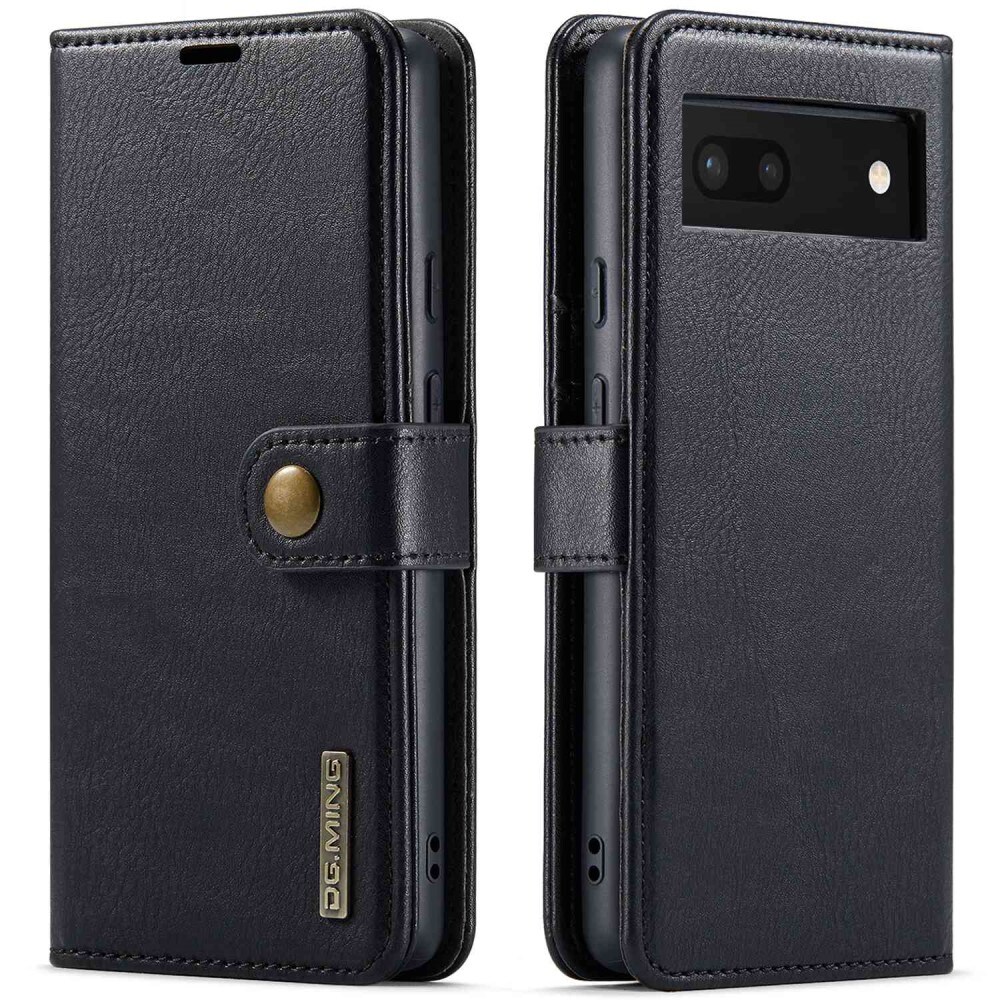 Google Pixel 6a Plånboksfodral med avtagbart skal, Black
