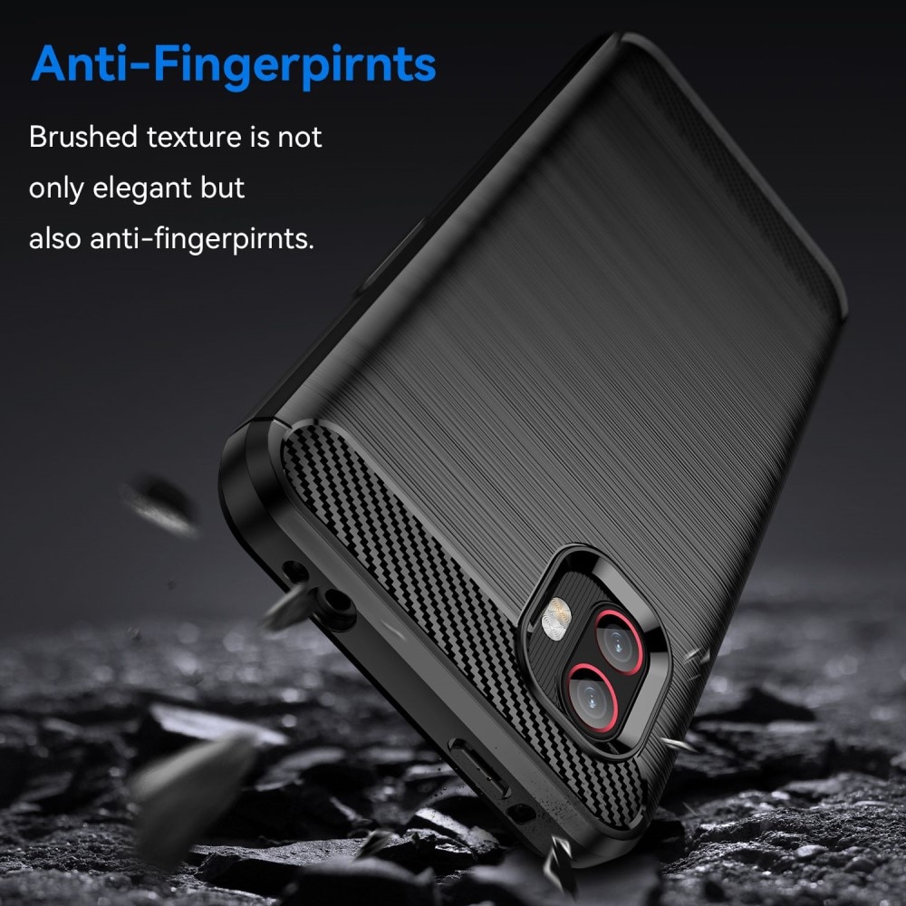 Samsung Galaxy Xcover 6 Pro TPU-skal Brushed, Svart