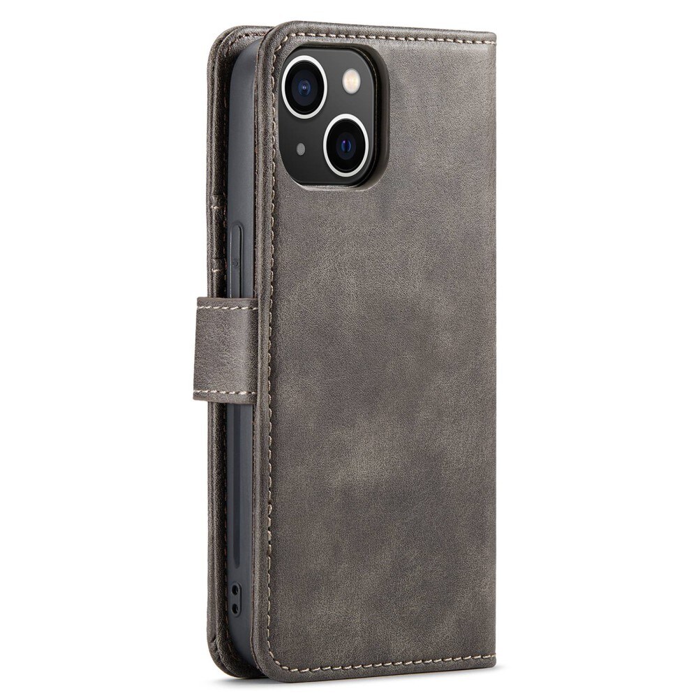 iPhone 14 Plånboksfodral med avtagbart skal, Brown