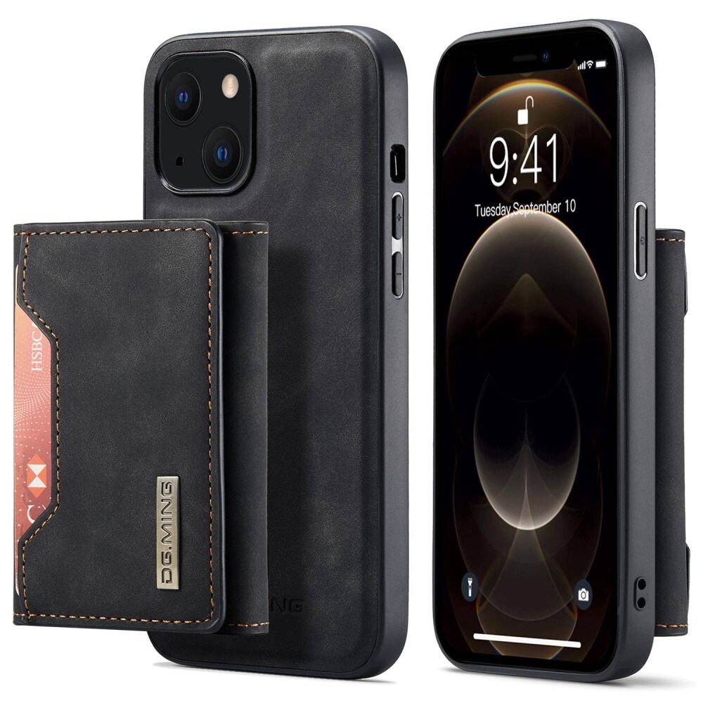 iPhone 14 Plus Skal med avtagbar plånbok, Svart