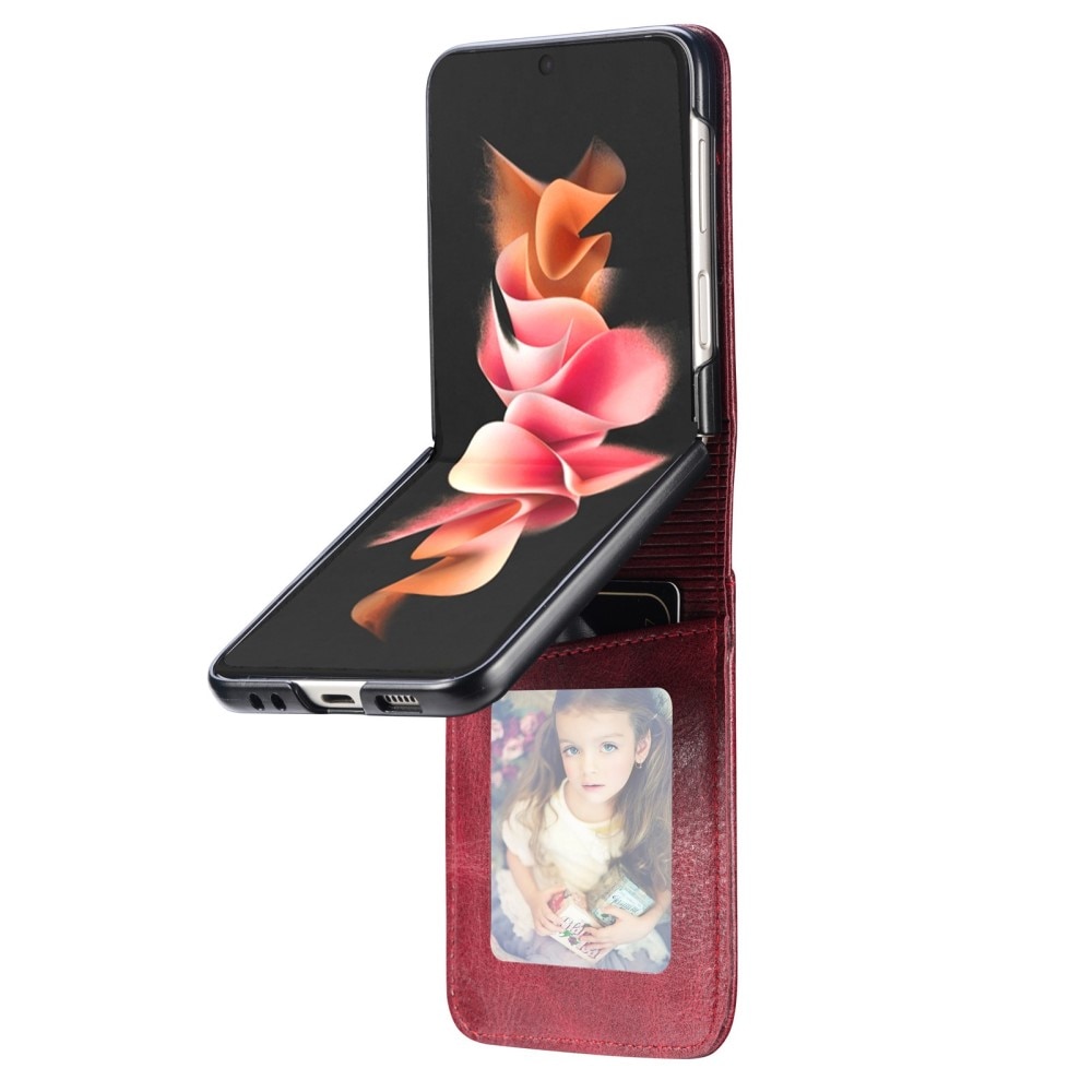 Samsung Galaxy Z Flip 4 Enkelt mobilfodral, röd