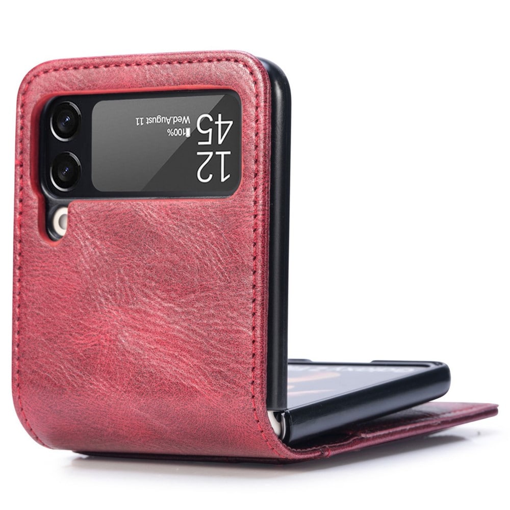Samsung Galaxy Z Flip 4 Enkelt mobilfodral, Röd