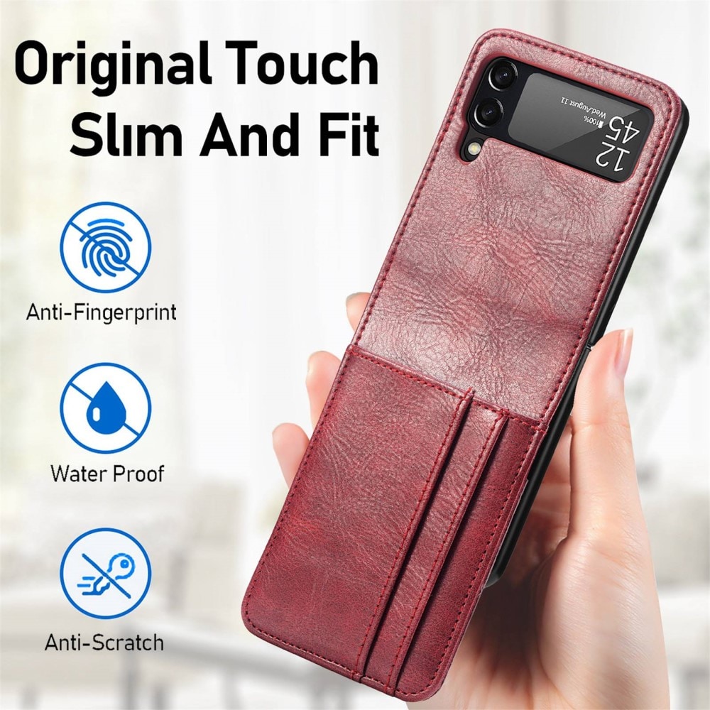 Samsung Galaxy Z Flip 4 Enkelt mobilfodral, Röd