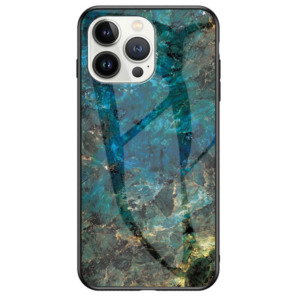 iPhone 14 Mobilskal med baksida av glas, pro emerald