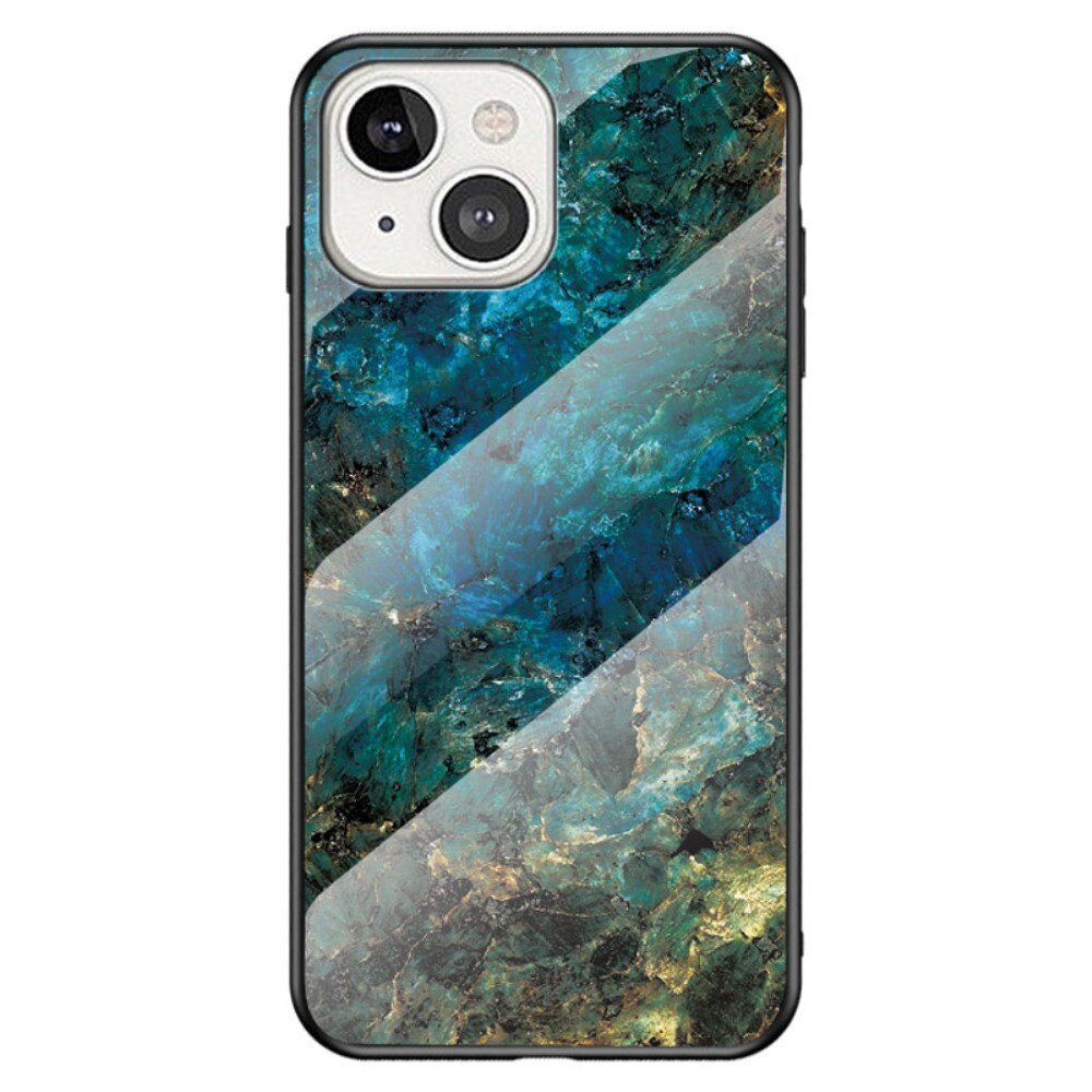 iPhone 14 Mobilskal med baksida av glas, emerald