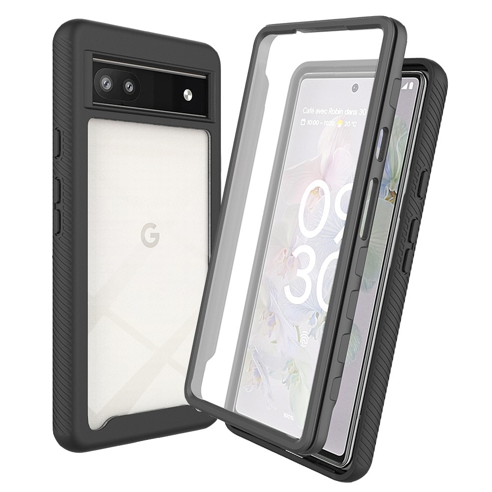 Google Pixel 7a Mobilskal Full Protection, svart