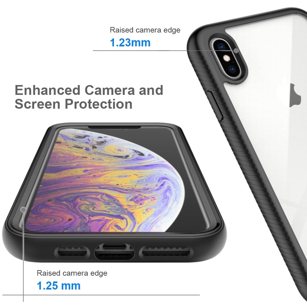 iPhone Xs Max Mobilskal Full Protection, Svart