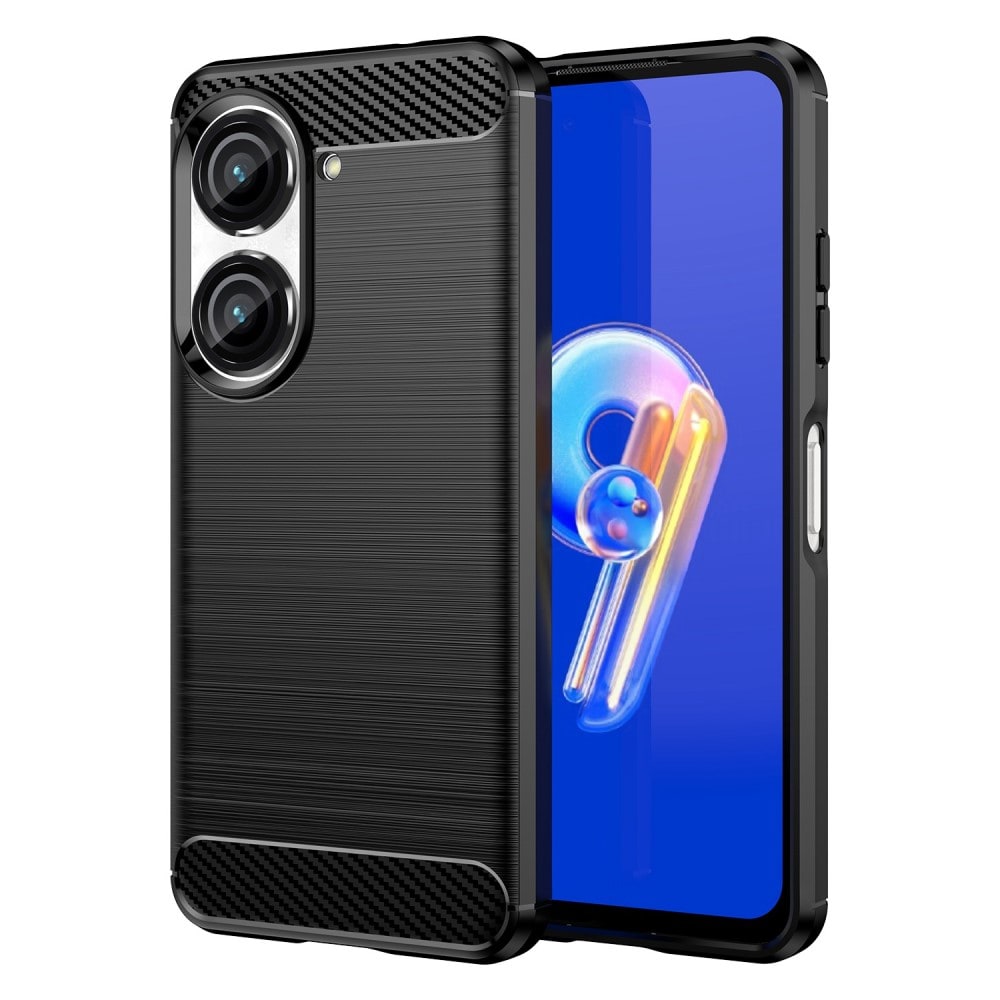 Asus Zenfone 9 TPU-skal Brushed, Black