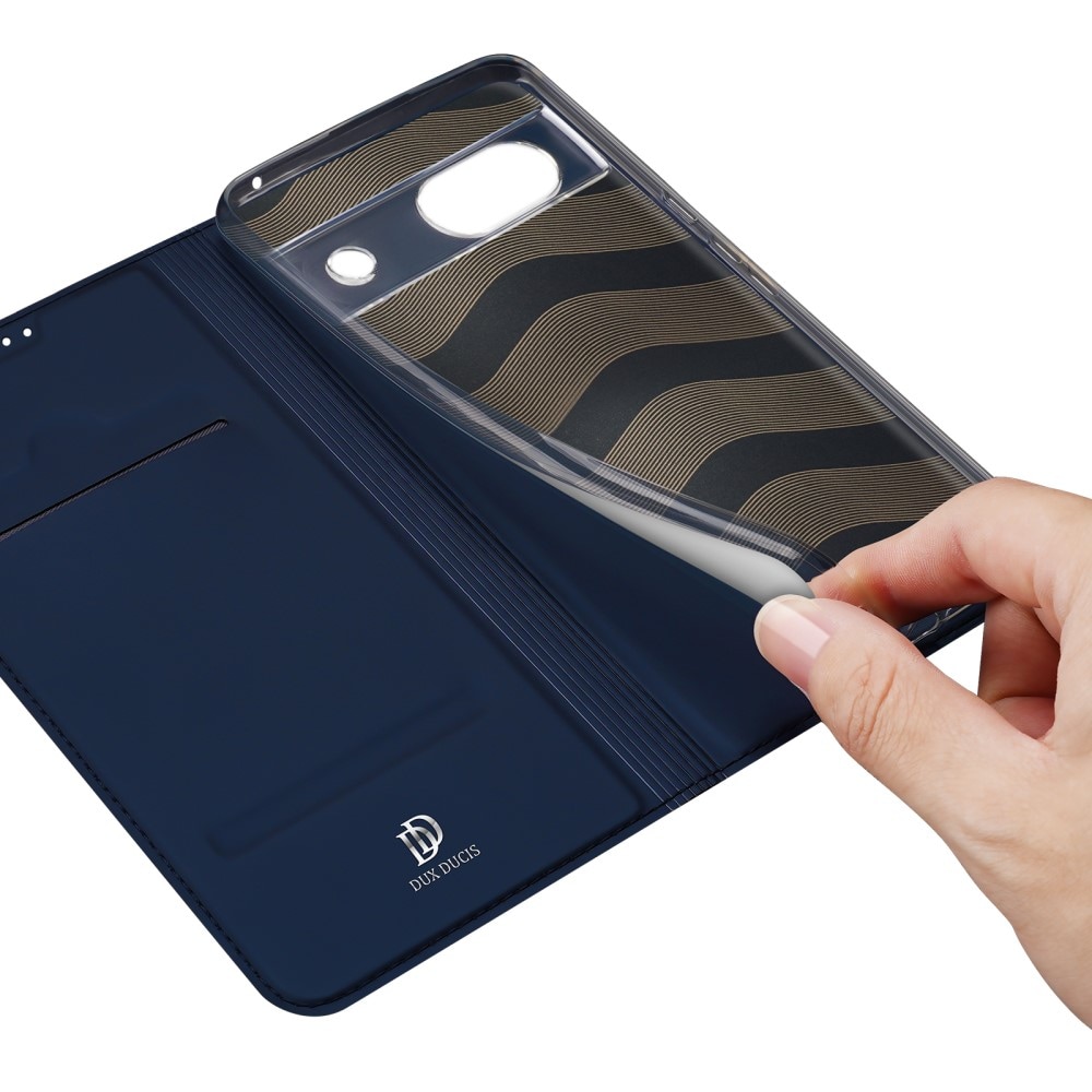 Google Pixel 8a Slimmat mobilfodral, Blå