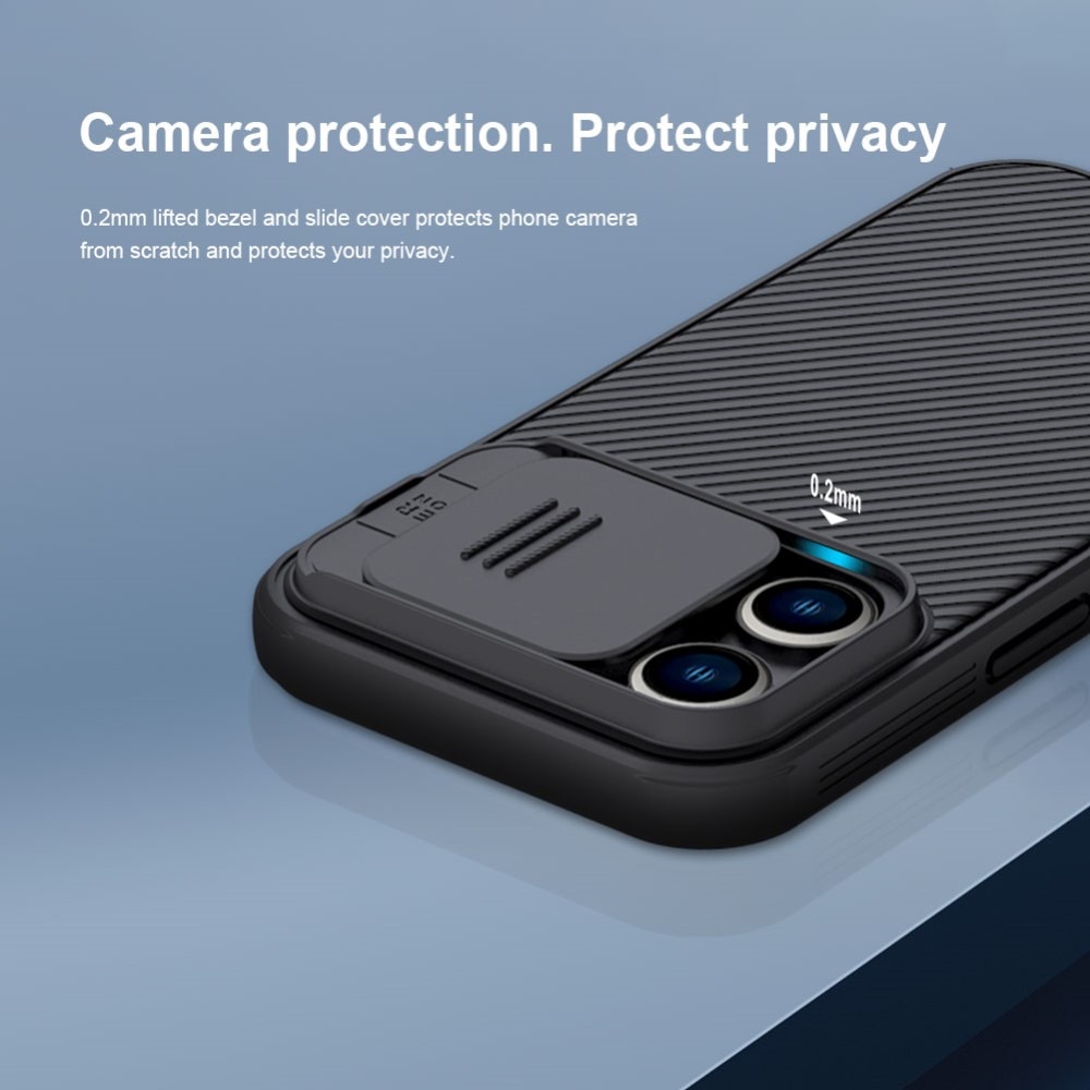 iPhone 14 Pro Max Skal med kameraskydd - CamShield, svart