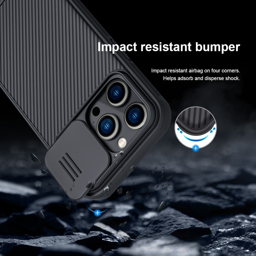 iPhone 14 Pro Skal med kameraskydd - CamShield, svart