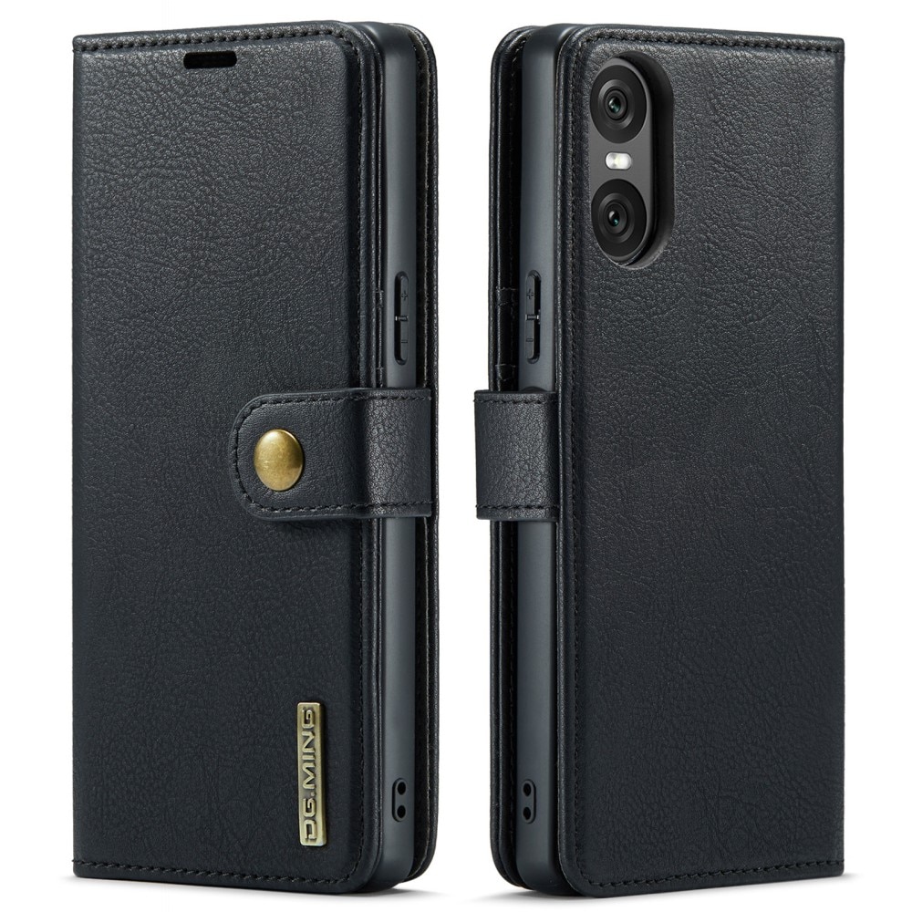 Sony Xperia 10 VI Plånboksfodral med avtagbart skal, Black