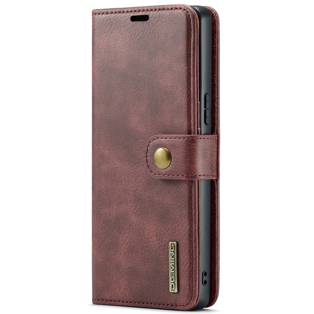 Sony Xperia 10 VI Plånboksfodral med avtagbart skal, Red